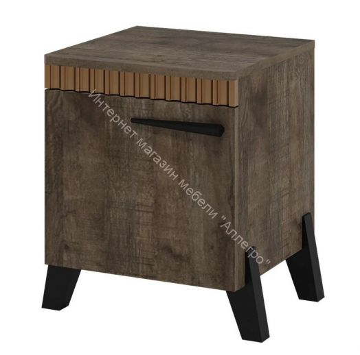 Тумба прикроватная с ножками Ольга 3 Дуб коми