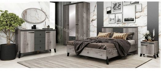 Спальня Ольга 3" Дуб делано серый