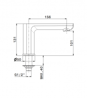 Излив Newform Haka 72091 на борт ванны схема 8