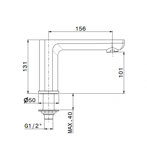 Излив Newform Haka 72091 на борт ванны схема 8