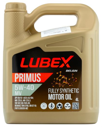 Lubex PRIMUS MV 5W-40, 4л