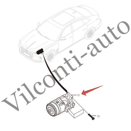 КОМПРЕССОР HONGQI H9 I 2020-2025 8103020MH#P1 100% ОРИГИНАЛ