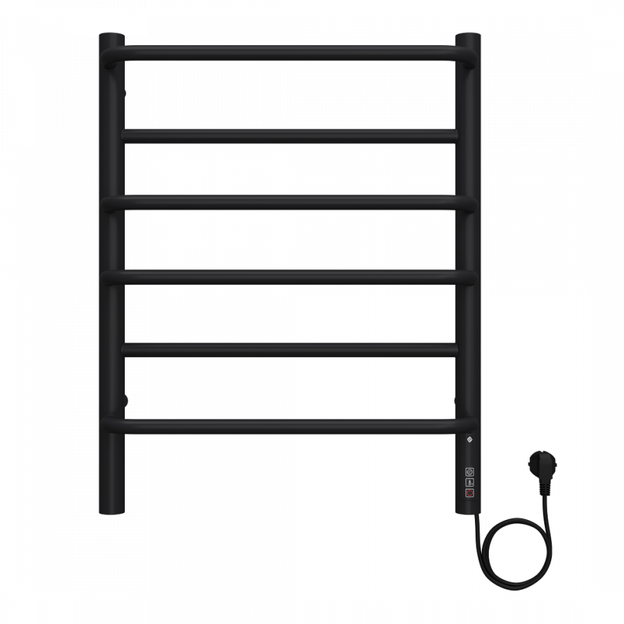 Евромикс П6 450х600 электро КС ЧЕРНЫЙ МУАР ( new встроен диммер) Полотенцесушитель TERMINUS