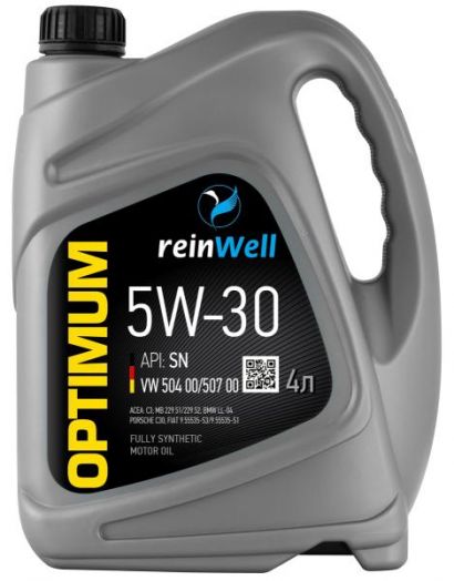 ReinWell 5W-30 API SN, VW 504.00/507.00, 4л