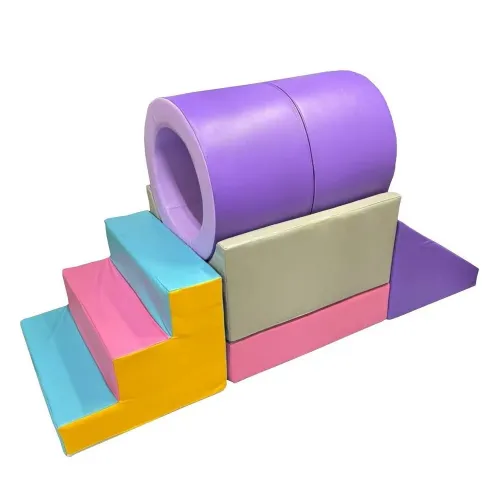 Мягкий спортивный игровой набор с туннелем "Трансформер - 1"