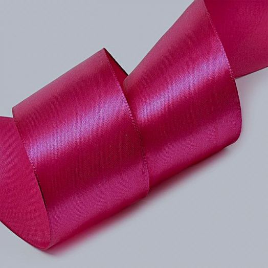 Лента атласная IDEAL цвет 3086 темная фуксия ЛА.IDEAL-3086