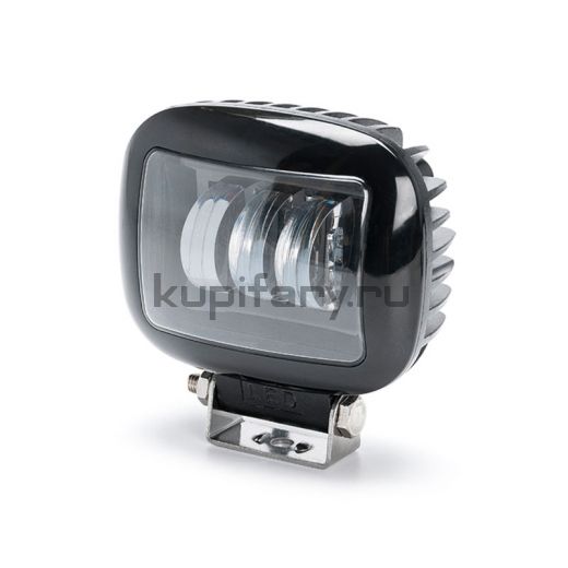 Светодиодная фара прямоугольная 30 Ватт 3 led линзы Cree с СТГ FR163930