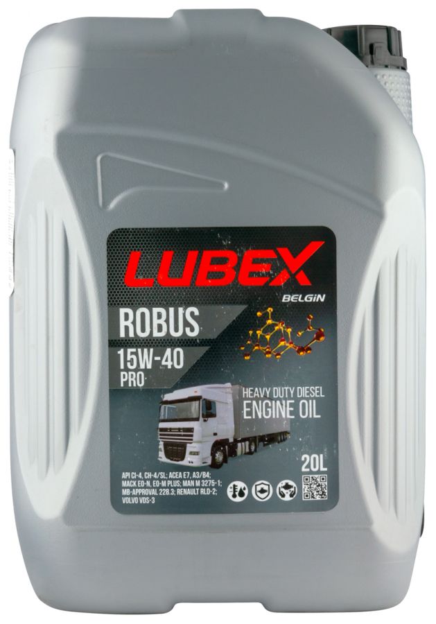 Lubex ROBUS PRO 15W-40, 20л