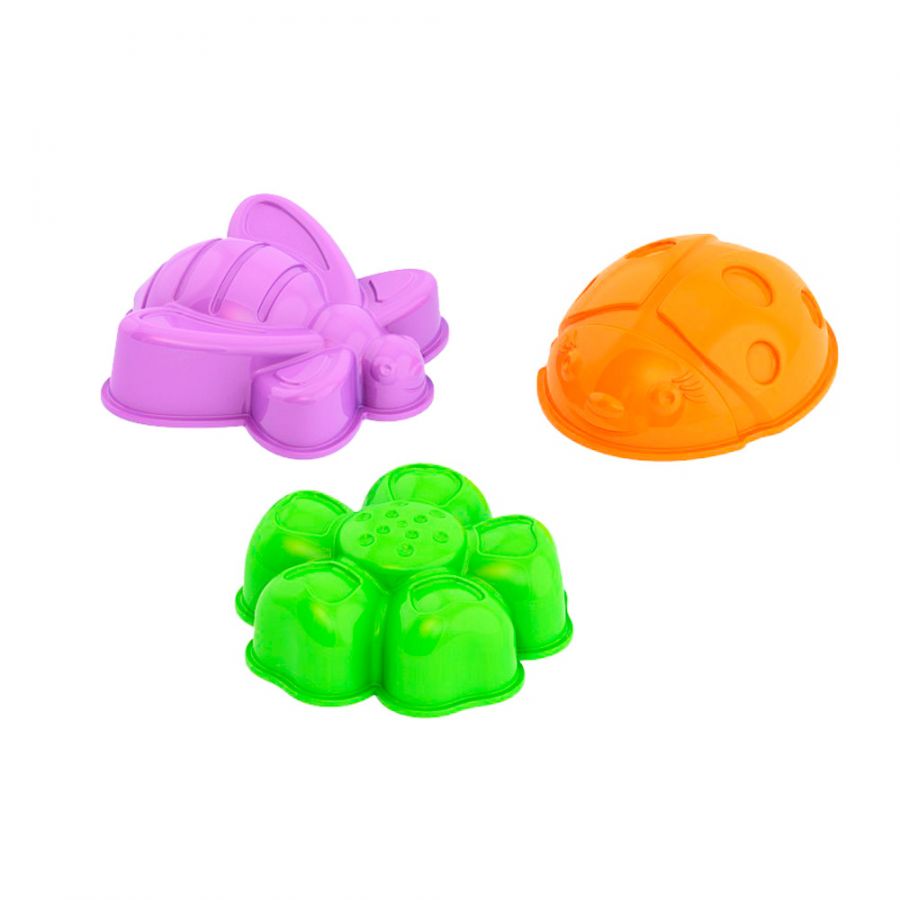 Формочки "Божья коровка, пчелка, цветочек"