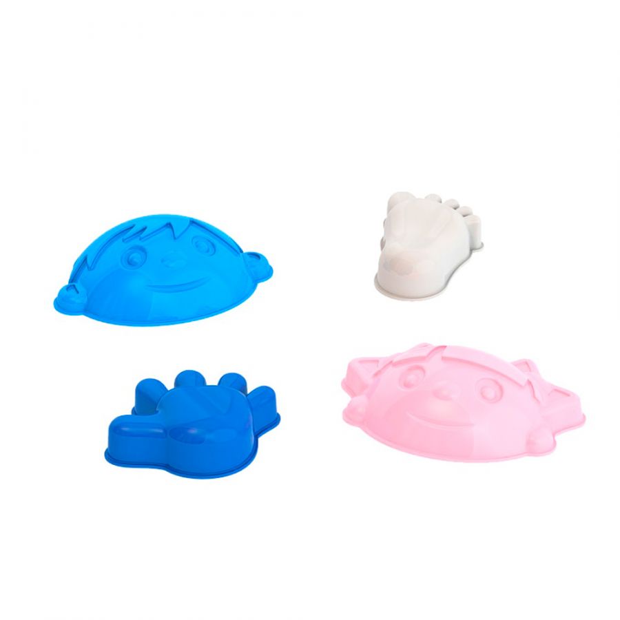 Набор для песка №73 (Девочка+ Мальчик, ручки, ножки)