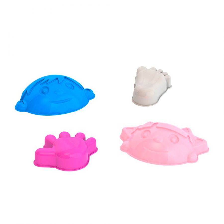 Набор для песка №73 (Девочка+ Мальчик, ручки, ножки)