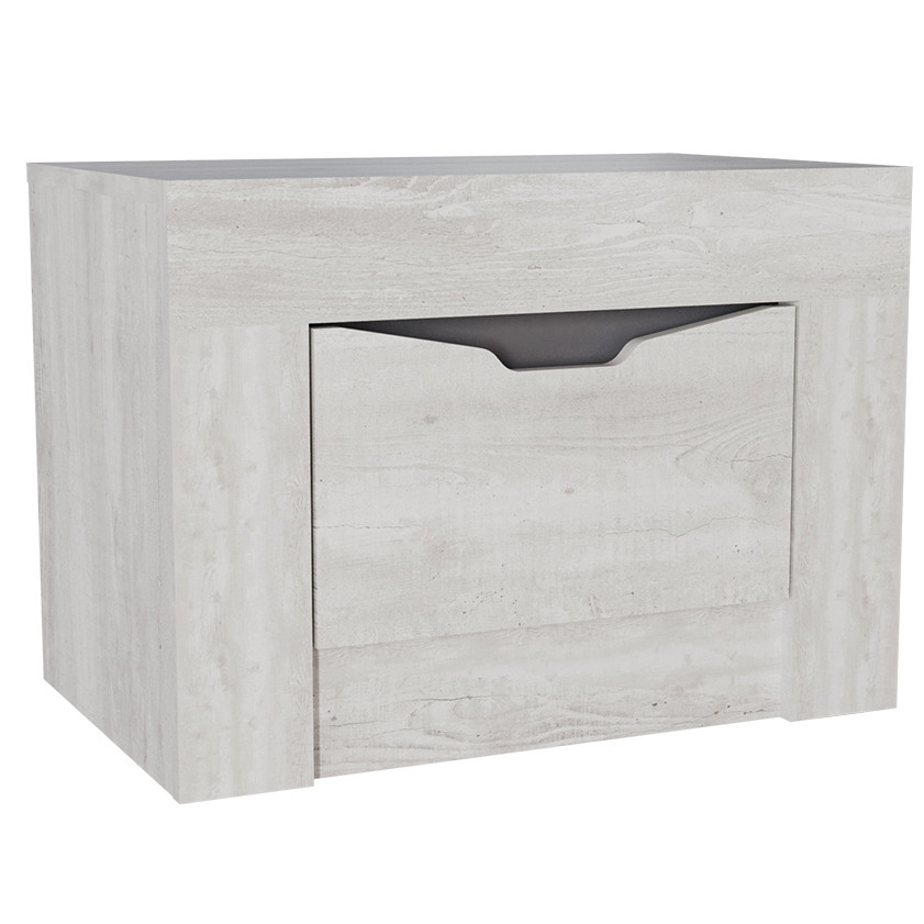 Тумба прикроватная Ольга 5 (Бетон пайн Светлый – Антрацит)