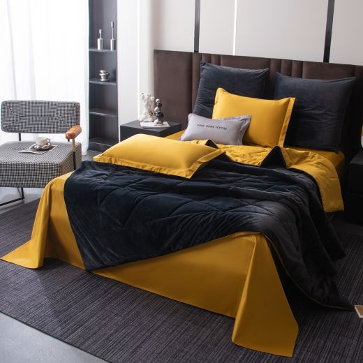 Комплект постельного белья Сатин Velvet Premium с Одеялом VP006