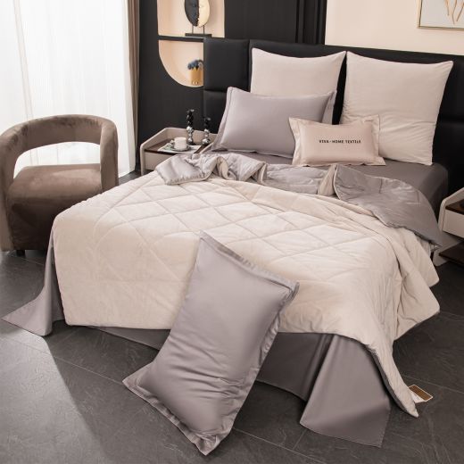 Комплект постельного белья Сатин Velvet Premium с Одеялом VP010