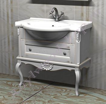 Консоль под раковину  "Руссильон PROVENCE- 2-85 потертая белая эмаль