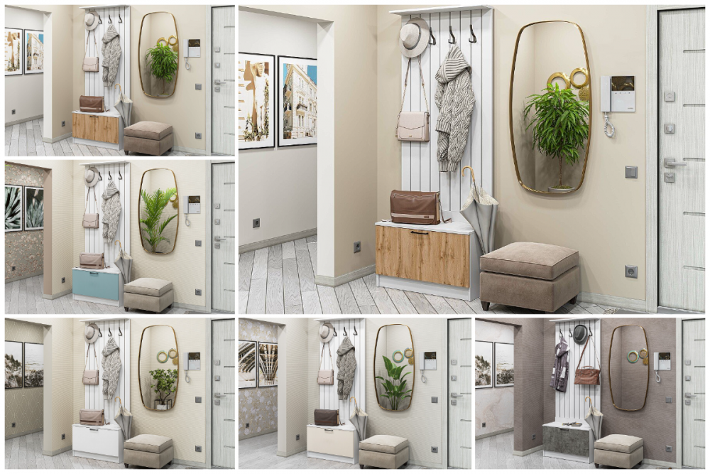 Прихожая СТИЛЬ-01 / Cashmere In 2S/ Белый