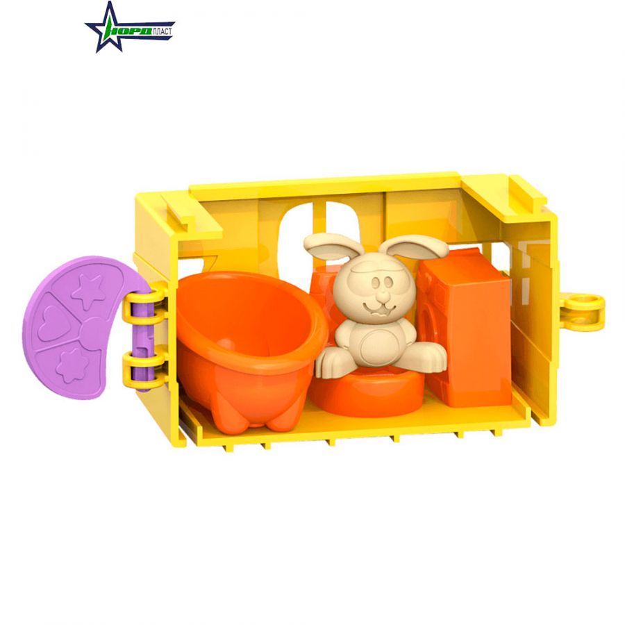 Игровой набор "Зайкин Домик. Ванная" (бирюз.)