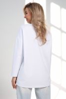 Кофта футер life дл/р [белый]