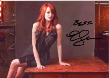 Автограф: Эмма Стоун