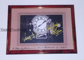 Автографы: Майкл Дж. Фокс, Кристофер Ллойд. Назад в будущее III