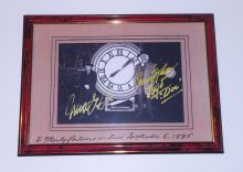 Автографы: Майкл Дж. Фокс, Кристофер Ллойд. Назад в будущее III