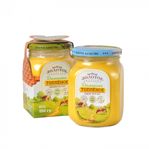 Масло топлёное растительно-сливочная «Золотое качество», 550гр
