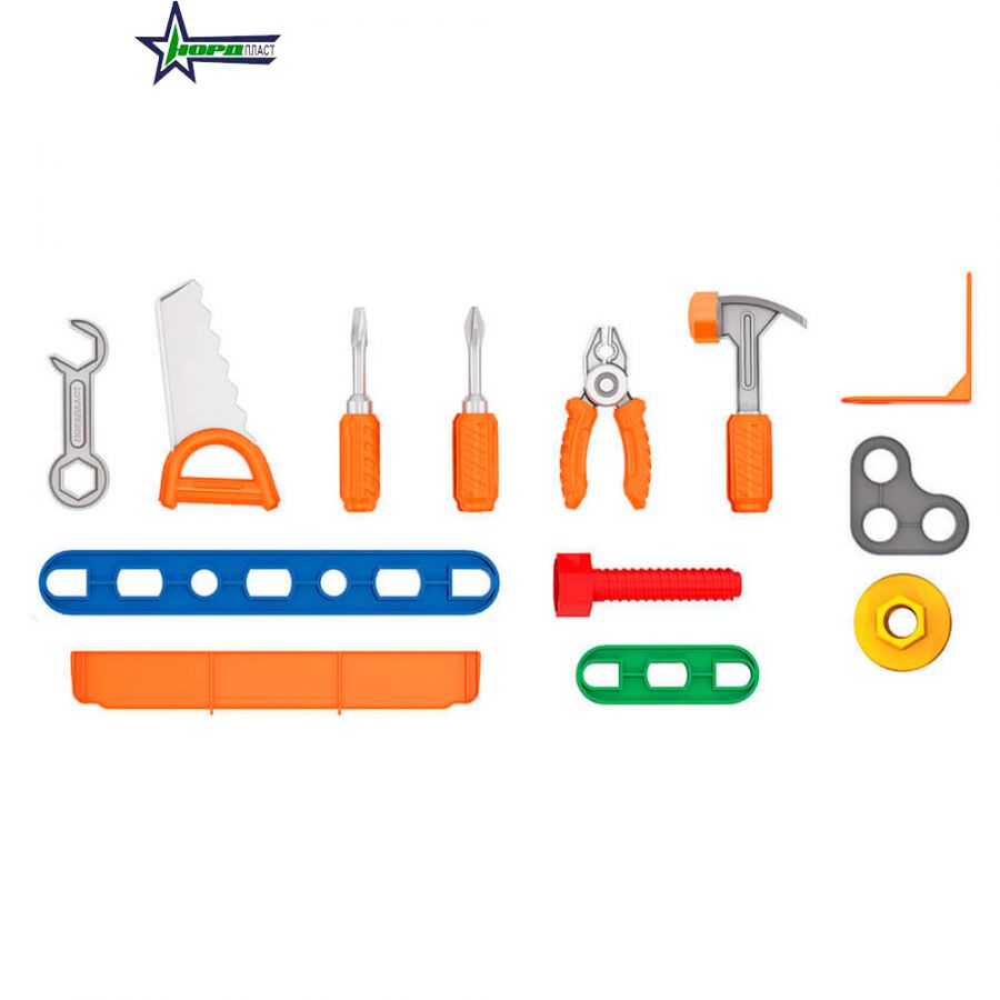 Набор инструментов с конструктором (47 элементов в чемодане)