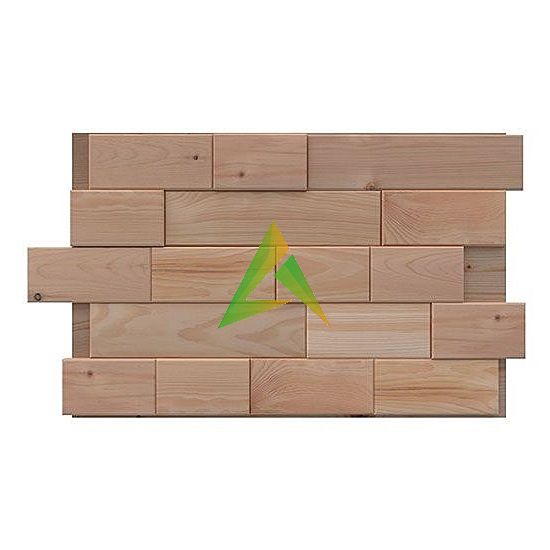 3D панель из сибирского кедра 850*465 мм