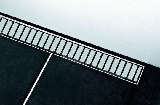 Душевой лоток Tece Linus 90 15100099решеткой straight Хром схема 2