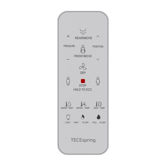 Комплект TECEspring, застенный модуль с подвесным унитазом с функцией биде схема 7