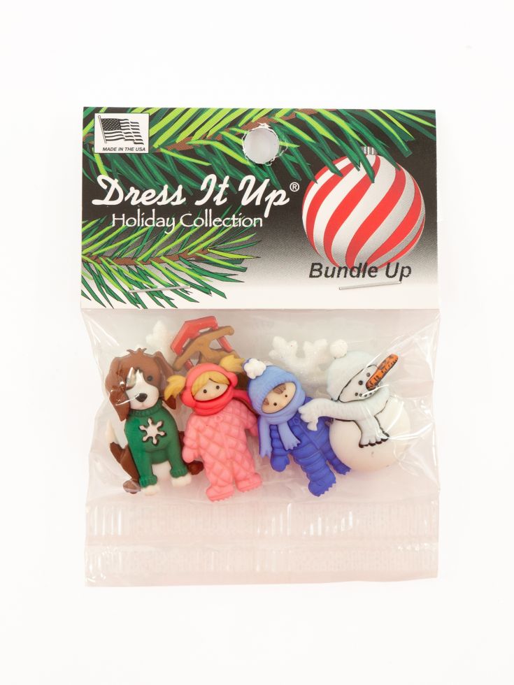 Пуговицы для творчества "Теплая одежда" Dress It Up JESSE JAMES (8554)