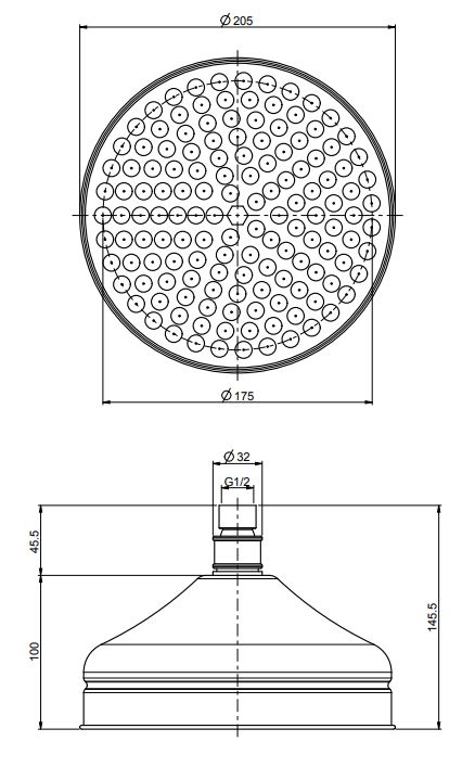 Изображение Лейка для верхнего душа Fima - carlo frattini Wellness F2071/2 20х20