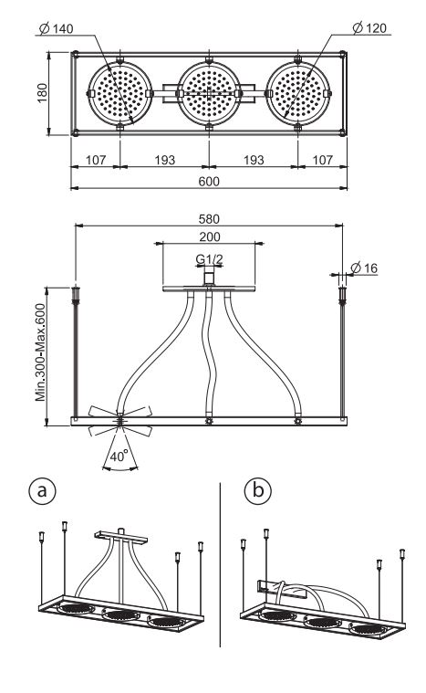 Тропический душ Fima - carlo frattini Wellness F2860 60х18