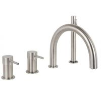 Смеситель для ванны и душа Fima carlo frattini Spillo steel F3074INOX схема 1