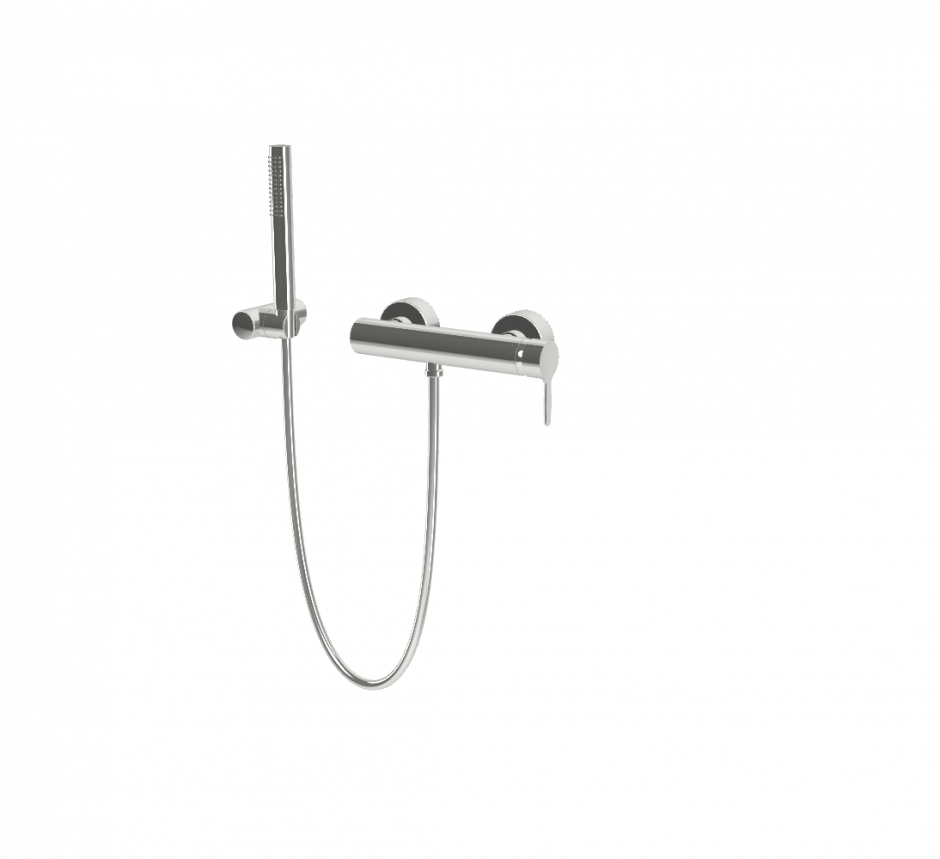 Изображение Смеситель внешнего монтажа с душевым комплектом Fima carlo frattini Snap F3115