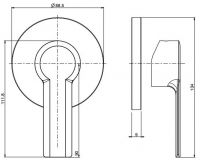 Внешняя часть Fima carlo frattini Mast для душа артикул: F3133/1 схема 1 Внешняя часть Fima carlo frattini Mast для душа артикул: F3133/1 схема 1