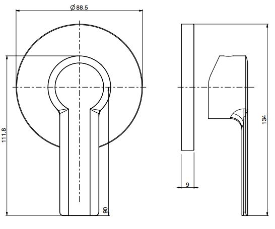 Внешняя часть Fima carlo frattini Mast для душа артикул: F3133/1 цена от 11 792 ₽ Фото Внешняя часть Fima carlo frattini Mast для душа артикул: F3133/1