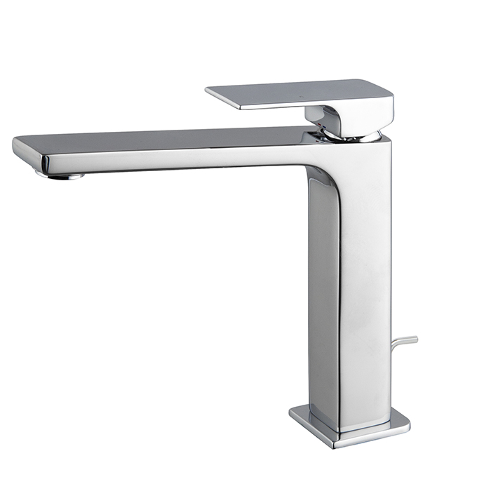 Прямоугольный смеситель на раковину с донным клапаном Fima carlo frattini Fit F3381L