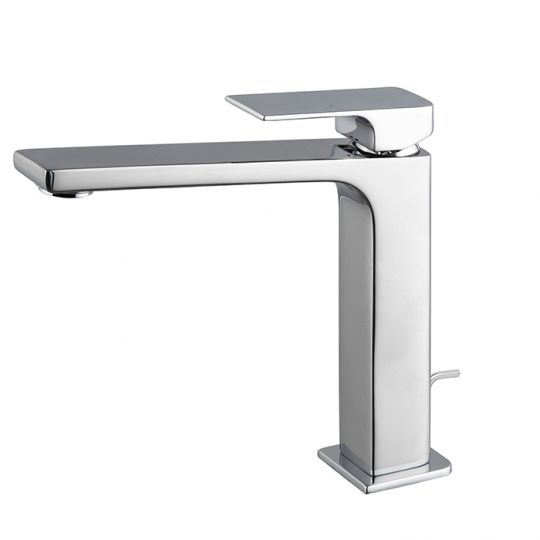 Прямоугольный смеситель на раковину с донным клапаном Fima carlo frattini Fit F3381L