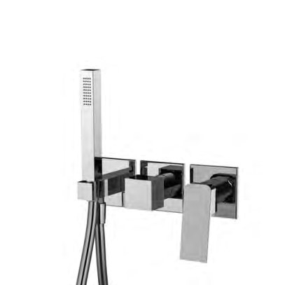 Изображение Прямоугольный смеситель Fima carlo frattini Fit F3399WX8 для ванны и душа