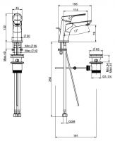 Fima carlo frattini Serie 4 смеситель для раковины артикул: F3761 хром схема 2