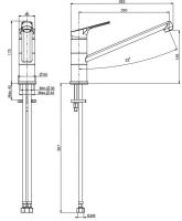 Fima carlo frattini Kitchen смеситель для кухни F3797 схема 2