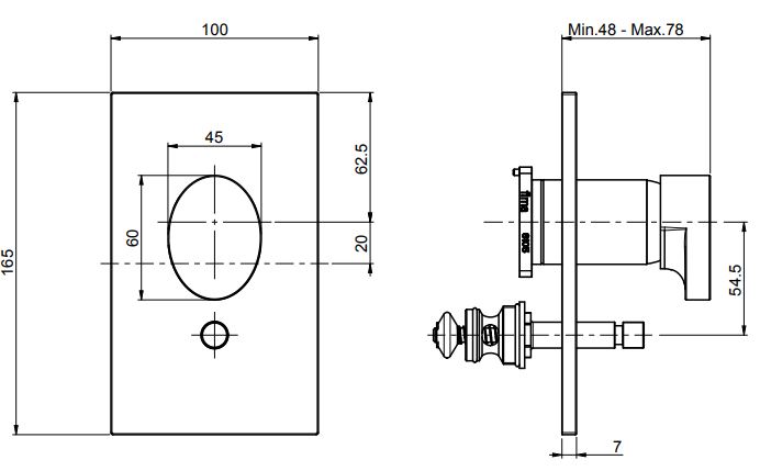 Fima carlo frattini Next смеситель для ванны/душа F3939X2