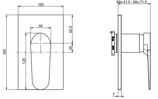 Fima carlo frattini Next смеситель для ванны/душа F3949X1