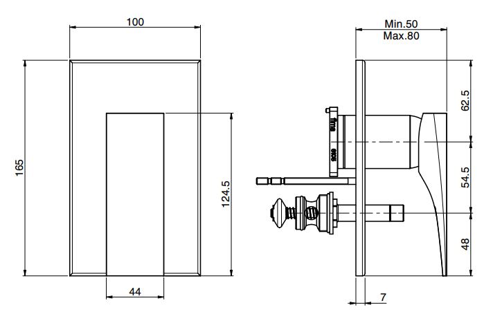 Изображение Fima carlo frattini Zeta смеситель для ванны/душа F3969X2