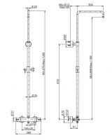 Душевая стойка Fima - carlo frattini Wellness F4905S схема 2 Душевая стойка Fima - carlo frattini Wellness F4905S схема 2