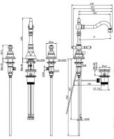 Fima carlo frattini Elizabeth/Epoque смеситель для раковины F5051 схема 2