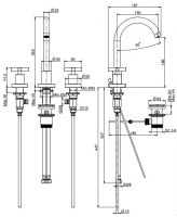Fima carlo frattini Maxima смеситель для раковины F5301W схема 1