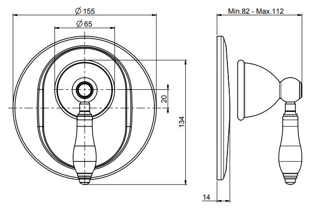 Fima carlo frattini Herend смеситель для ванны/душа F5409/1