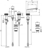 Fima carlo frattini Texture collection смеситель для раковины F5601 схема 1 Fima carlo frattini Texture collection смеситель для раковины F5601 схема 1